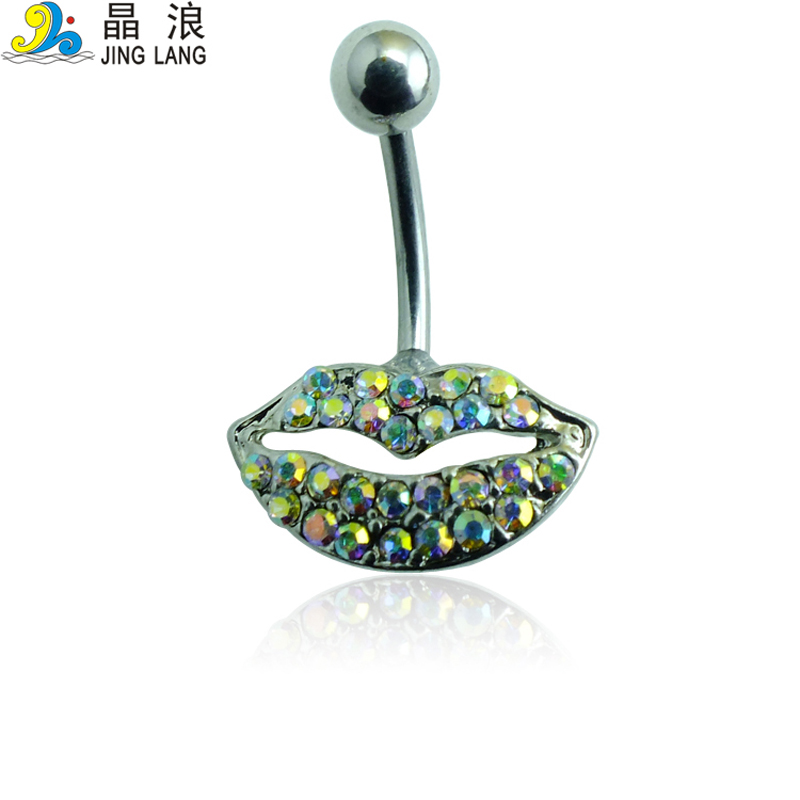 New Style! DIY High Quality Fashion Silver Surgical Steel Colorful Rhinestone Lip Shape Belly Button Ring For Women Body Piecing Jewelry
New Style! DIY High Quality Fashion Silver Surgical Steel Colorful Rhinestone Lip Shape Belly Button Ring For Women Body Piecing Jewelry