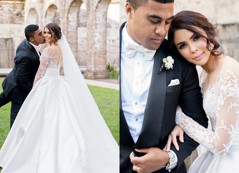 Custom Exquisite Lace Dresses With Appliques Illusion Long Sleeve Bridal Dress Sheer Neck A Line Wedding Gowns Robe De Mariage 0510