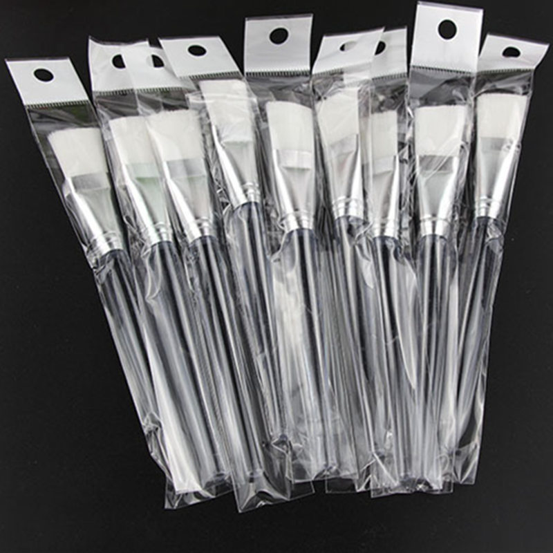 Facial Mask Brush Plastic Handle Cosmetic Tools Soft Fiber Hair Foundation Makeup Face Treatment Salon Beauty Tool F20171111