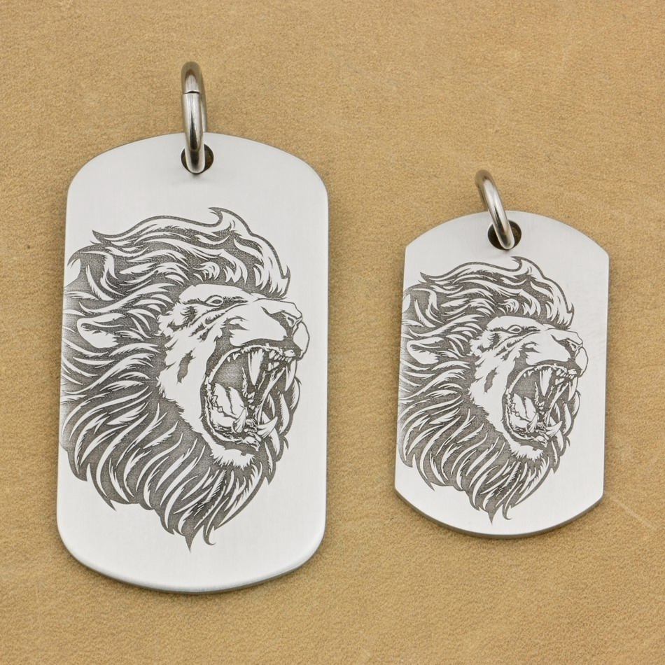 LINSION 316L Stainless Steel High Detail Deep Engraved Customized Mens Biker Rocker Punk Angry Lion King Pendant Dog Tag 9X107 JP
LINSION 316L Stainless Steel High Detail Deep Engraved Customized Mens Biker Rocker Punk Angry Lion King Pendant Dog Tag 9X107 JP