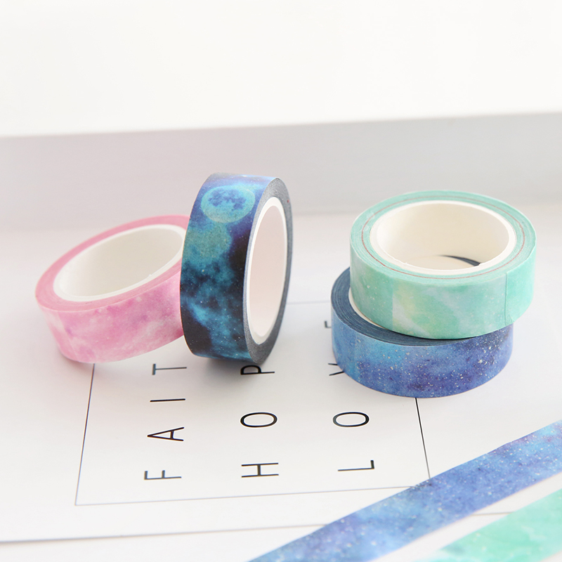 Wholesale- 2016 Creative Dream Sky Japanese Decorative Adhesive Tape Masking Washi Tape Diy Scrapbooking School Supplies Stationery Papela