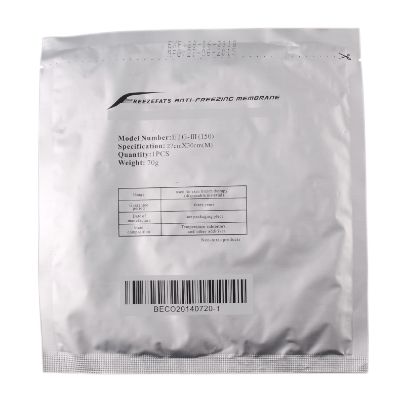 Antifreeze Membrane 27*30CM 34*42CM Cream Antifreezing Anti-freezing Pad for CryoTherapy Multi Sizess
Antifreeze Membrane 27*30CM 34*42CM Cream Antifreezing Anti-freezing Pad for CryoTherapy Multi Sizess