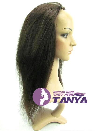 ZZHAIR 100% Brazilian Remy Human Hair Glueless Half head 3/4 Wig Holiday Cosplay Wigs all colors in stock