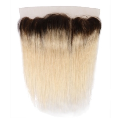 High Quality Wholesale Price Brazilian Hair 1B/613 Lace Frontal 13x4 Straight Brazilian Blond Ombre Hair Lace Closure