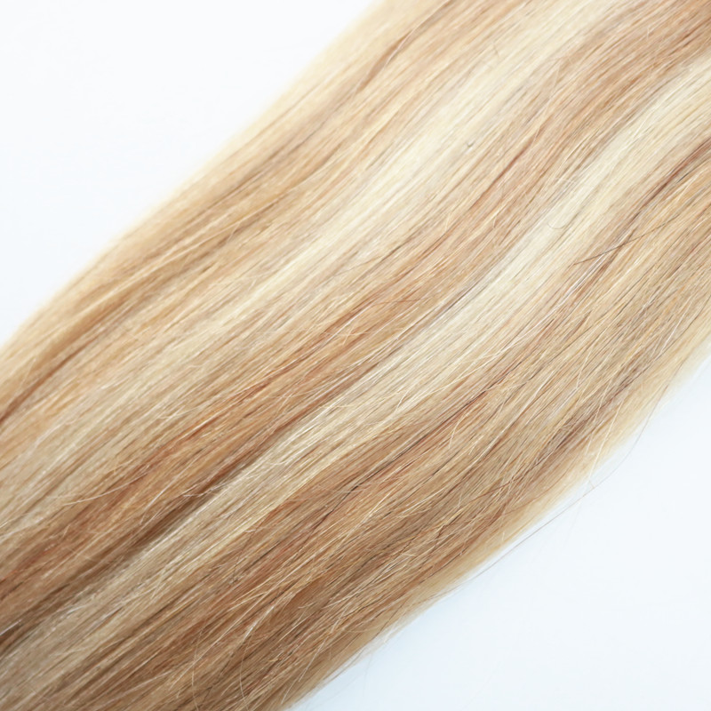 Hot Selling Double Drawn Ombre Remy Brazilian hair 8A Clip In Hair Extension With Piano Color P16/22