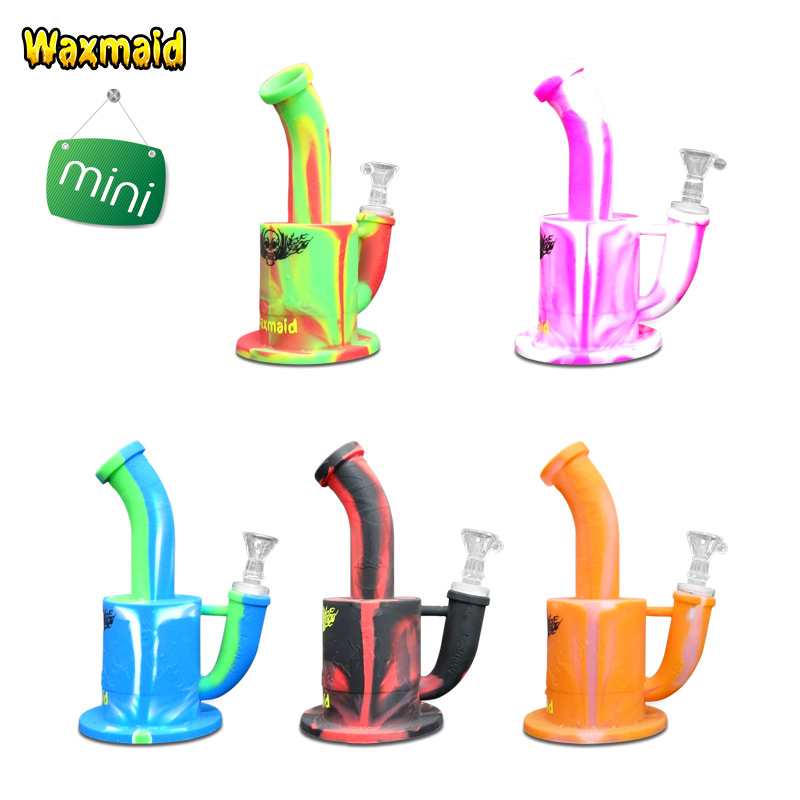 Waxmaid Silicone water bongs 7 inch Magneto S Mini FDA Approved Unbreakable Cheap Dab Rigs Bent Tube for herb and oil 11 Colors
Waxmaid Silicone water bongs 7 inch Magneto S Mini FDA Approved Unbreakable Cheap Dab Rigs Bent Tube for herb and oil 11 Colors