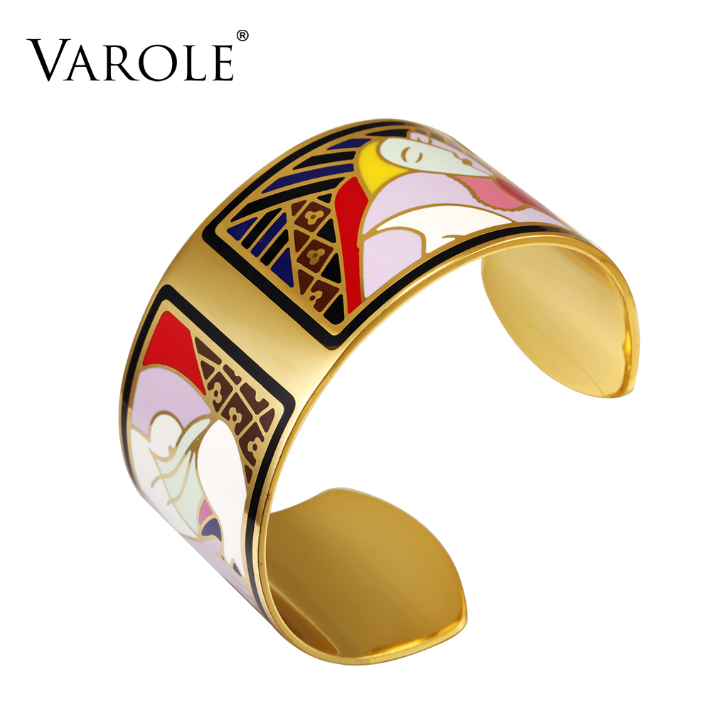 VAROLE Fashion Enamel Opening Bracelets&Bangles for Women Colorful Bracelet Cuff Love Pulseiras Feminina Gifts Pulsera
VAROLE Fashion Enamel Opening Bracelets&Bangles for Women Colorful Bracelet Cuff Love Pulseiras Feminina Gifts Pulsera