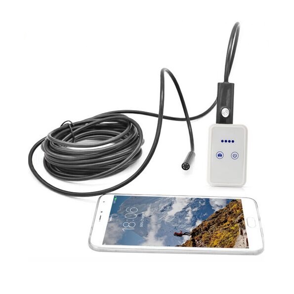 USB Endoscope With WIFI Box HD 720P Inspection Snake Camera 6 LED 9MM Lens 2.0MP 2M For Android IOS USB Wifi Endoscope