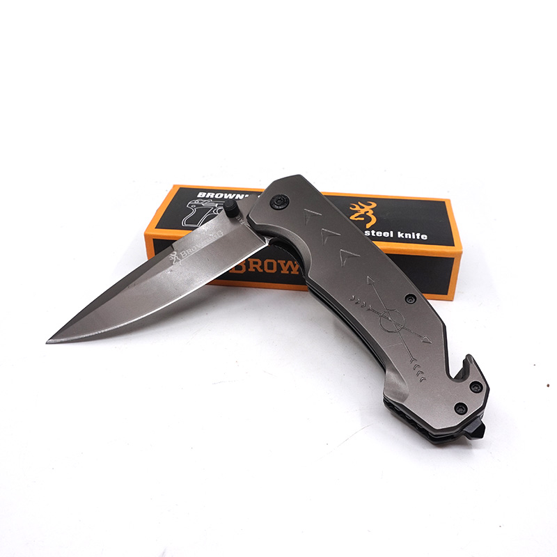 Browning Knife Tactical Survival Folding Blade Hardened 440C 56HRC Pocket Hunting Knives Steel Handle Outdoor Tools Xmas Gife For Men FA18
Browning Knife Tactical Survival Folding Blade Hardened 440C 56HRC Pocket Hunting Knives Steel Handle Outdoor Tools Xmas Gife For Men FA18