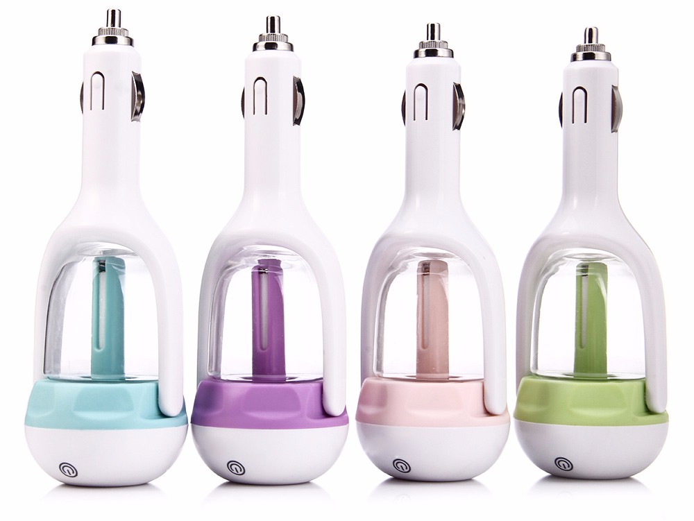 Car Aroma Diffuser 12V Steam Air Humidifier Mini Air Purifier Diffuser Portable Mist Maker Fogger