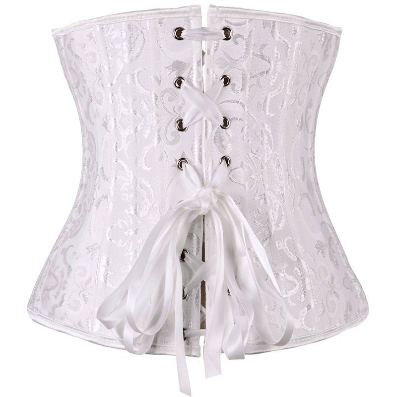 24 Steel Bones Sexy Control underbust Corsets & Bustiers Waist Cincher Corselet Body Shaper 9083
