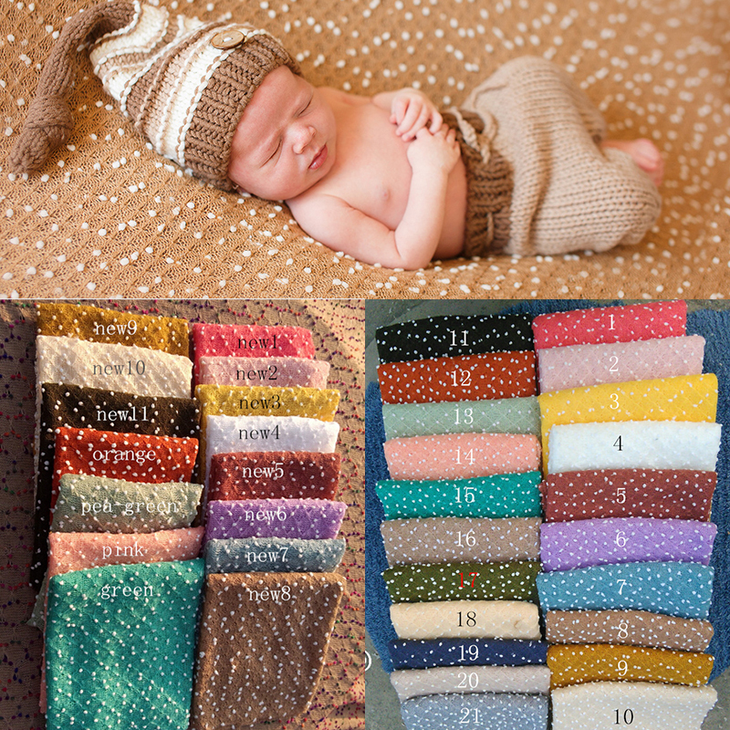 140*50cm Wraps Knit Bobble WNewborn Baby Photography Backdrops Background Newborn Fotografia Blanket Props