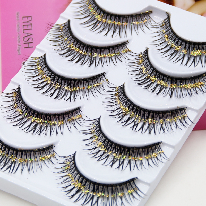 2017 Thick Colored False Eyelashes Eyelash Exaggerated Gold Sequins Lashes Arts Stage Makeup Cross Section Sequins False Eyelashes
2017 Thick Colored False Eyelashes Eyelash Exaggerated Gold Sequins Lashes Arts Stage Makeup Cross Section Sequins False Eyelashes