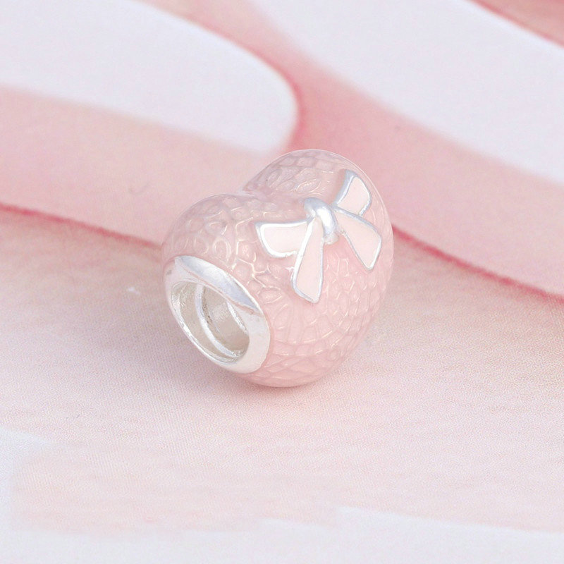 Pink lace Heart bow enamel charms authentic S925 sterling silver beads fits DIY Jewelry bracelets 792044ENMX, Bronze;silver
Pink lace Heart bow enamel charms authentic S925 sterling silver beads fits DIY Jewelry bracelets 792044ENMX, Bronze;silver