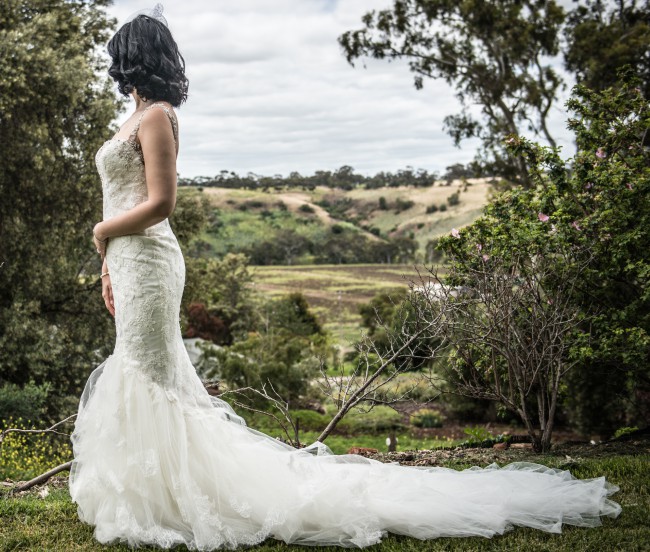 Lace Mermaid Wedding Dress Backless Capped Straps Sweetheart Neckline Crystal Beaded Ruffles Tiered Skirt Tulle Court Train Bridal Real