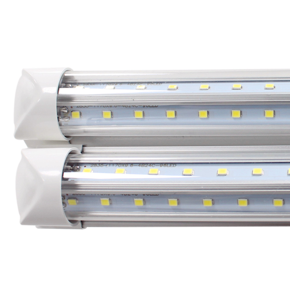 T8 8ft 72 Watt Integrated Tube Light V Shape LED Tube T8 4ft 5ft 6ft 8 ft Cooler Door Freezer LED Lighting