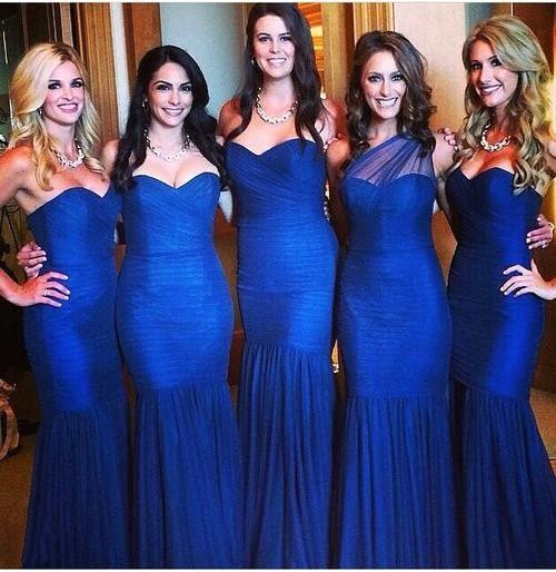 Royal Blue Mermaid Sexy Bridesmaid Dresses 2018 Sweetheart Ruched Floor Length Maid of Honor Gowns Formal Wedding Party Gowns Custom
Royal Blue Mermaid Sexy Bridesmaid Dresses 2018 Sweetheart Ruched Floor Length Maid of Honor Gowns Formal Wedding Party Gowns Custom