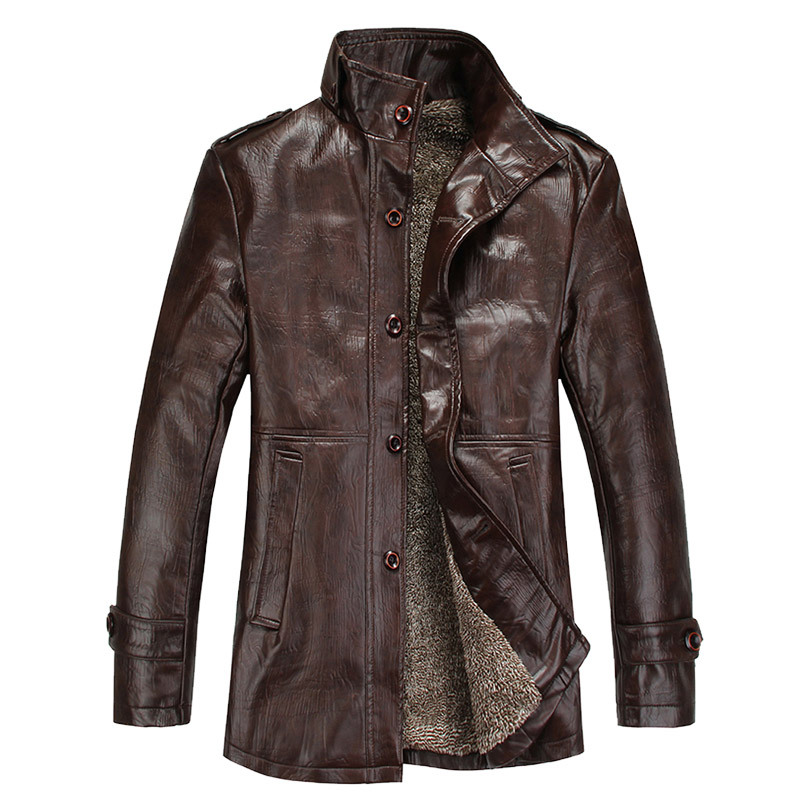 Wholesale- YG6063-9Cheap wholesale 2016 new Autumn collar with velvet men's cultivate one's morality leisure jacket pu leather coat, Dark brown
Wholesale- YG6063-9Cheap wholesale 2016 new Autumn collar with velvet men's cultivate one's morality leisure jacket pu leather coat, Dark brown