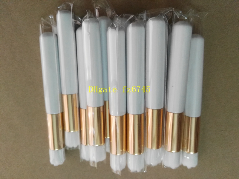 100pcs/lot Women Makeup Round Flower Face Nasal Pore Nose Deep Cleaning Blackhead Remove Wooden Handle Brush Tools