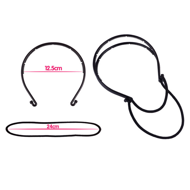 Stylish Double Layer Adjustable Head Hair Hoop Elastic Hair Rope Hair Band Hot #R806