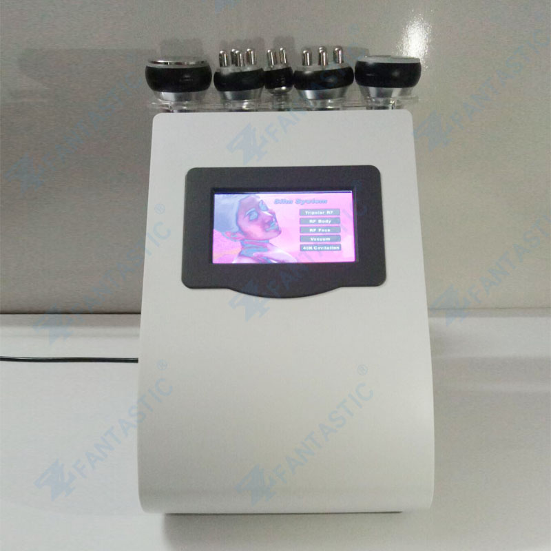 Newest Portable 5 in 1 Ultrasonic Cavitation Weight Loss Radio Frequency Multipolar Vacuum Fat Removal Slimming Machine