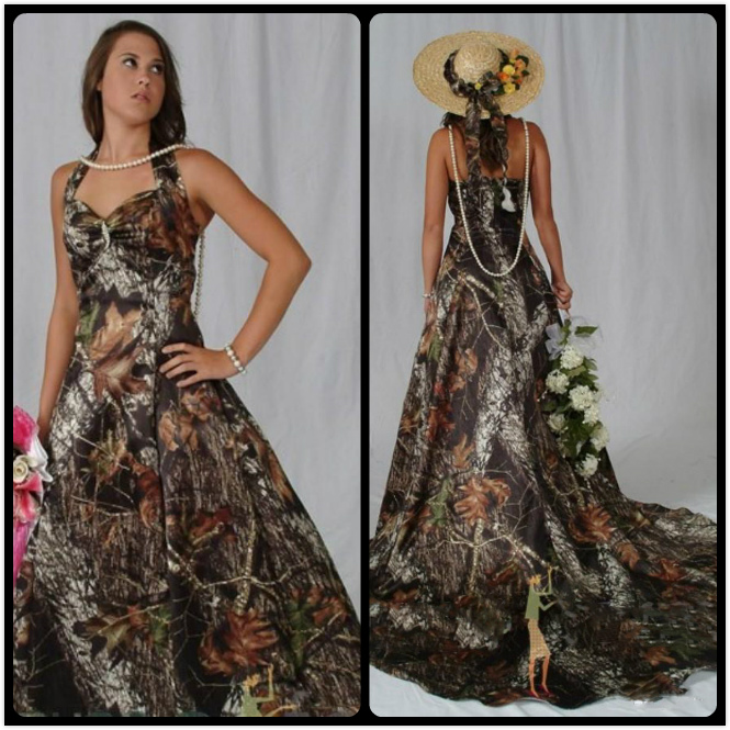 Halter Camo Wedding Dresses 2020 Chapel Train Long Camouflage Bridal Gowns Zipper Back Vestidos De Novia vestido de festa, White a camo
Halter Camo Wedding Dresses 2020 Chapel Train Long Camouflage Bridal Gowns Zipper Back Vestidos De Novia vestido de festa, White a camo
