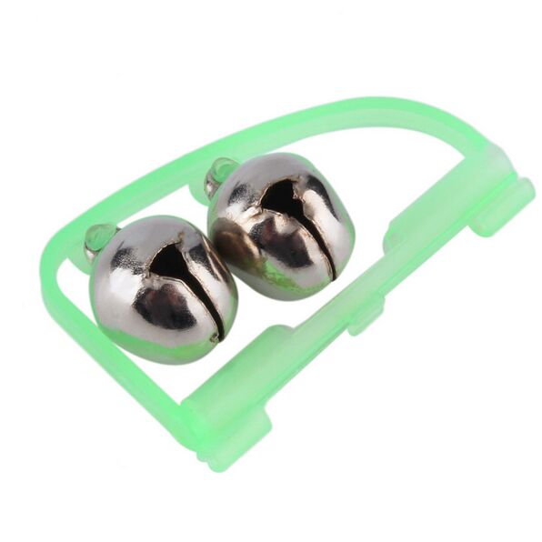 10pc Fishing Accessory Rod Tip Fish Bite Double Alarm Alert Clip Bells Tool for Fishing Tackle Tools night time anglers Glow in the dark