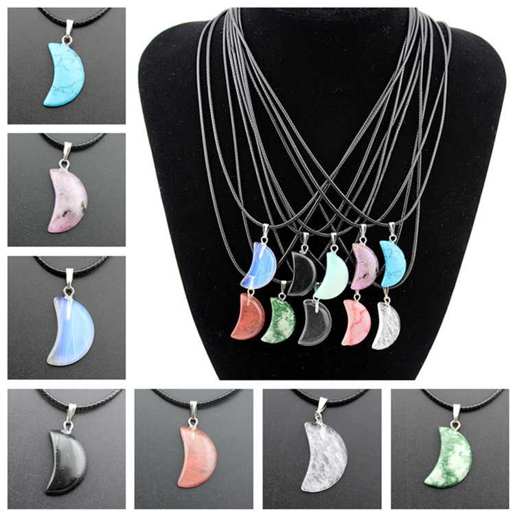 Pretty Necklace Jewelry Cheap Healing Crystals Point Turquoise Amethyst Rose Quartz Chakra Natural Stone Pendants Rope Leather Necklaces, Silver
Pretty Necklace Jewelry Cheap Healing Crystals Point Turquoise Amethyst Rose Quartz Chakra Natural Stone Pendants Rope Leather Necklaces, Silver
