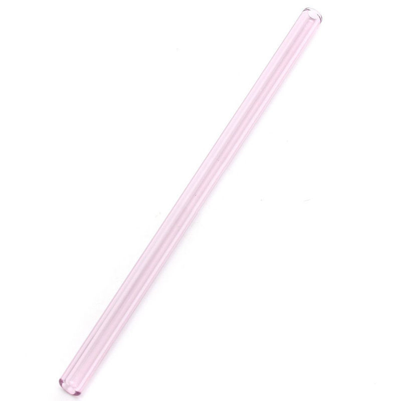 Colorful Pyrex Glass Drinking Straw Colorful Glass Drinking Straws Wedding Birthday Party Supplies Diameter 8mm 12pcs