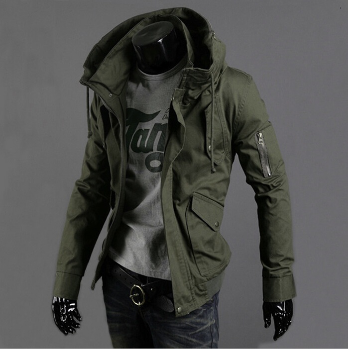 Wholesale- Free Shipping New Slim Sexy Top Designed Mens Jacket Coat 3 Colour:Black,Army green,Blue,hot,Men Jackets Plus Big Size S-5XL, Black;brown
Wholesale- Free Shipping New Slim Sexy Top Designed Mens Jacket Coat 3 Colour:Black,Army green,Blue,hot,Men Jackets Plus Big Size S-5XL, Black;brown