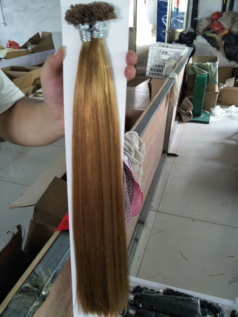 Grade 10A--100% Human Hair Double Drawn//U Tip in Hair extensions with 1g/Strand&100S/Lot, Color 12#, Length 12''--26'', Free DHL
Grade 10A--100% Human Hair Double Drawn//U Tip in Hair extensions with 1g/Strand&100S/Lot, Color 12#, Length 12''--26'', Free DHL