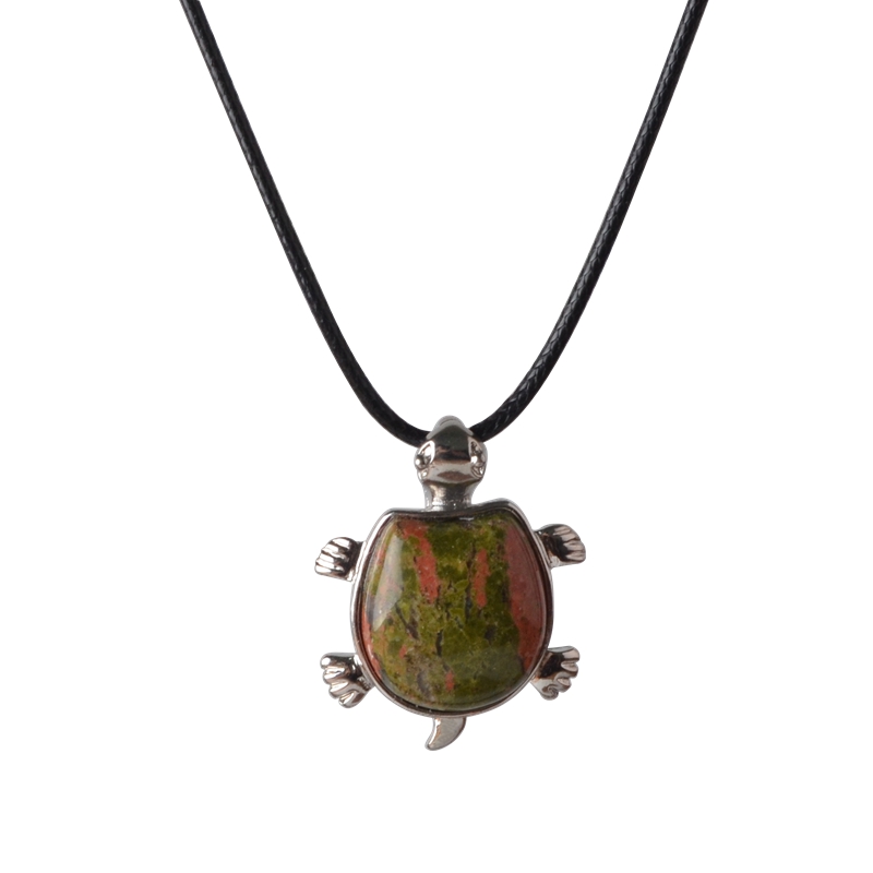 2017 Natural Red Carnelian Turtle Crystal Pendant Women Charka Healing Tortoise Jewelry Necklace 18" for Party in Gift Bags