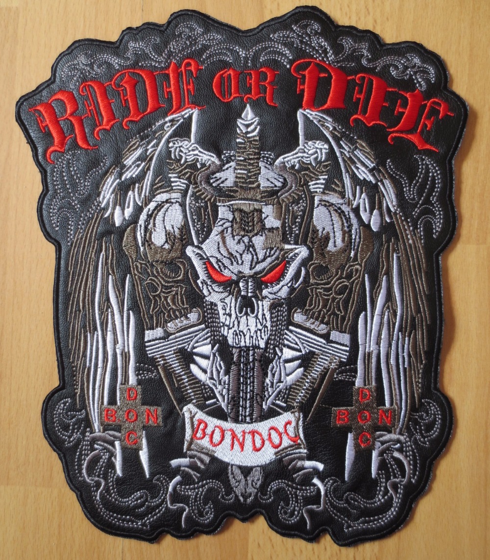 10.6 inches large Embroidery Patches for Jacket Back Vest Motorcycle Biker Iron on Sword Skull RIDE OR DIE, The same as picture
10.6 inches large Embroidery Patches for Jacket Back Vest Motorcycle Biker Iron on Sword Skull RIDE OR DIE, The same as picture