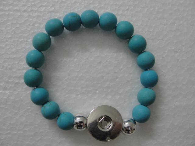 2017 hot sales 20cm NOOSA chunks snap button jewelry turquoise Noosa Bracelet Snap buttons 10pcs/lot Drop shipping