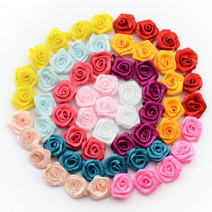 Wholesale- DIY 500pcs/lot Handmade Satin Rose Ribbon Rosettes Fabric Flower Bow Appliques Wedding Decor Craft Sewing Accessories 1-35, Multi
Wholesale- DIY 500pcs/lot Handmade Satin Rose Ribbon Rosettes Fabric Flower Bow Appliques Wedding Decor Craft Sewing Accessories 1-35, Multi