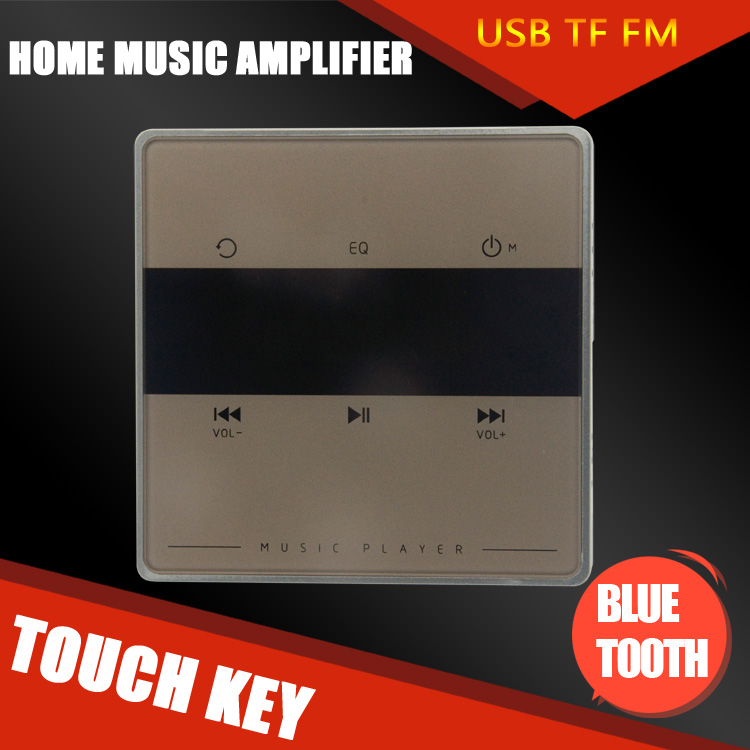 Freeshipping Home o system,music system,Ceiling Speaker system,Bluetooth digital stereo amplifier, in wall amplifier with touch key