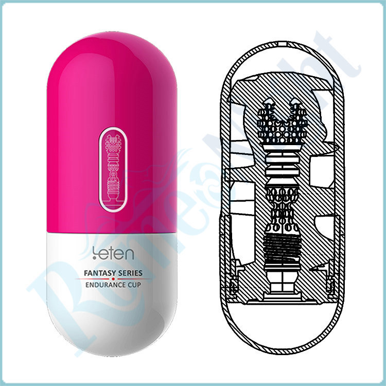 Red-Leten Fantasy Series Deep Throat Masturbation Male Hands Free Cup Endurance Trainer, Erotic Sex Products Sex Toys for Men 17402