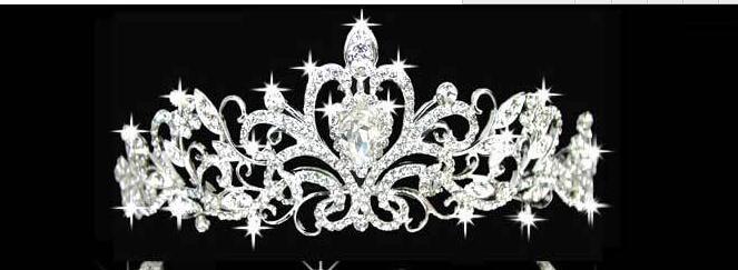 Girl Tiaras Crowns Wedding Hair Jewelry neceklace,earring Cheap Wholesale Fashion Girls Evening Prom Party Dresses Accessories HT01