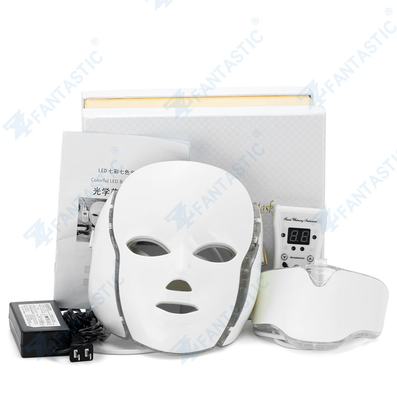 2017 Popular 7 Colors Led Light PDT Photon Therapy Skin Whiten Skin Rejuvenation Skin Care Face Neck Mask Beauty Device