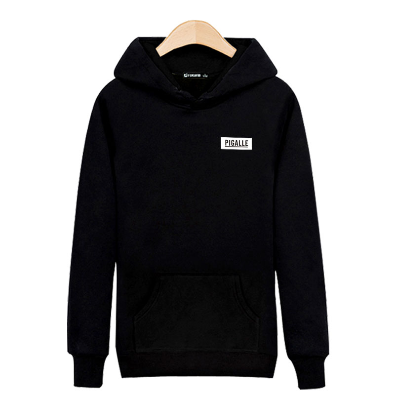 Wholesale- PIGALLE Harajuku Sweatshirt Black for Street Wear Hoodies Men Luxury ray 3XL