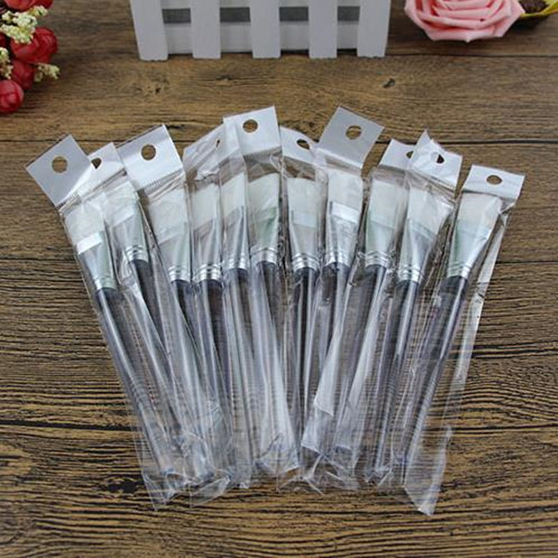 Facial Mask Brush Plastic Handle Cosmetic Tools Soft Fiber Hair Foundation Makeup Face Treatment Salon Beauty Tool F20171111