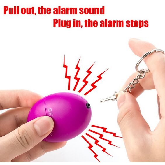 1pc Newest Female Portable Self Defense Security Keychain Alarm For Protecting Women Children Kids Elderly Personal Guard Safety