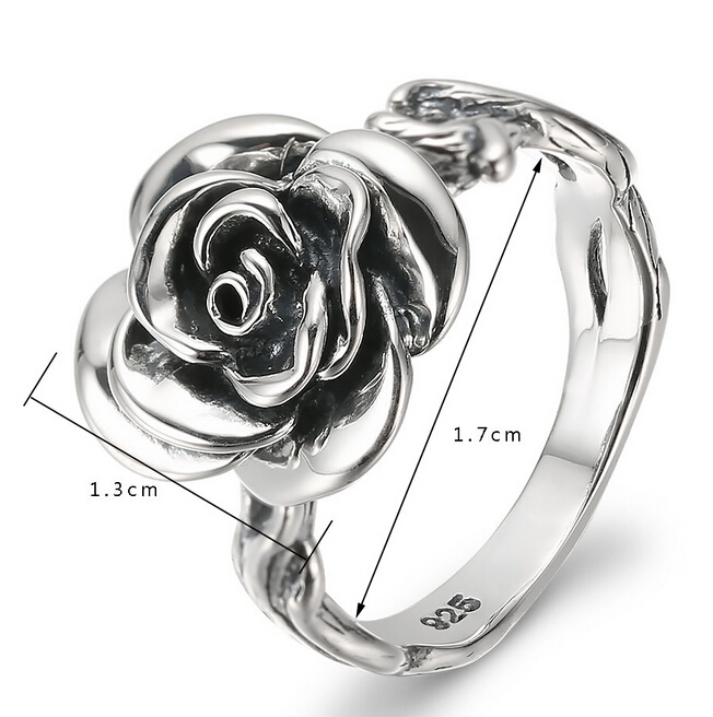 V.Ya Real 925 Sterling Silver Rings Rose Flower Shape Fashion Radiant Elegance Finger Rings Bijoux Wedding,Mother Day's Gifts
V.Ya Real 925 Sterling Silver Rings Rose Flower Shape Fashion Radiant Elegance Finger Rings Bijoux Wedding,Mother Day's Gifts