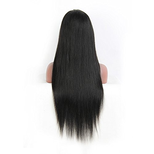 hd transparent 250% Density Silky Straight Lace Front Human Hair Wigs Brazilian Remy DIVA1 Pre Plucked Bleached Knots Wig