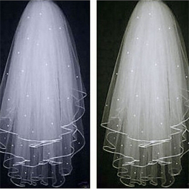 Brand New Elegant Bridal Veils with Beads White/Ivory Wedding Accessories 3 Layers 2018 Princess Wedding Veil With Comb, Black
Brand New Elegant Bridal Veils with Beads White/Ivory Wedding Accessories 3 Layers 2018 Princess Wedding Veil With Comb, Black