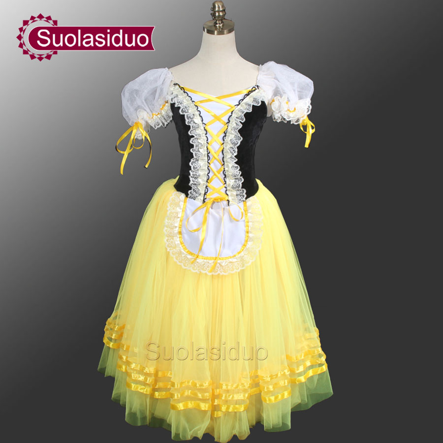 Giselle Degas Ballet Tutu Dress Peasant Blue Giselle Tutu Dress Girls Romantic Tutu Dress Ballet Dresses For Adults SD0003D, Black+yellow
Giselle Degas Ballet Tutu Dress Peasant Blue Giselle Tutu Dress Girls Romantic Tutu Dress Ballet Dresses For Adults SD0003D, Black+yellow