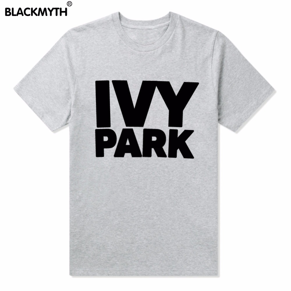 Wholesale- Women's O-Neck Tops IVY PARK Letters Print Summer T Shirt Short Sleeves White Black Slim Tee S