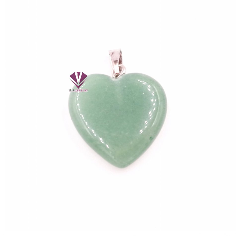 Handcrafted Heart-Shaped Pendants with Natural Crystals for Personalized Accessories