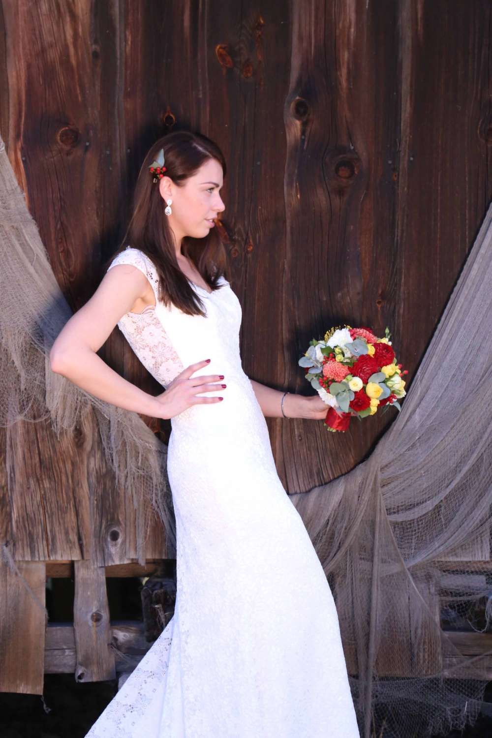 Boho Mermaid Vintage Beach Lace Wedding Dress Corset Backless Bohemian Off the Shoulder V Neck Cap Sleeves Bridal Gowns Custom Made