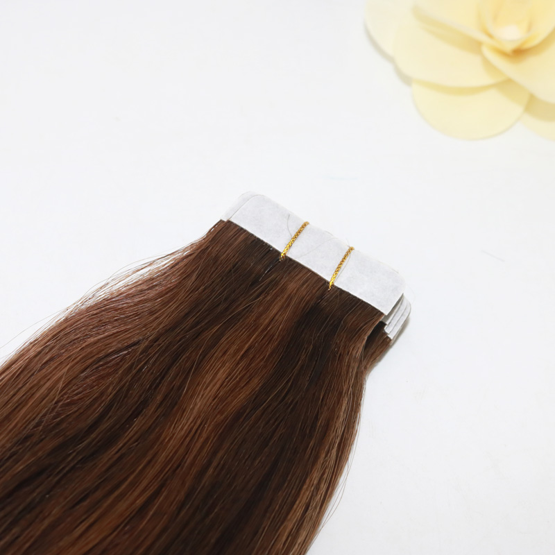 Full And Thick Double Drawn 10A Grade In Stock Peruvian Brazilian Tape In Human Hair Extentions